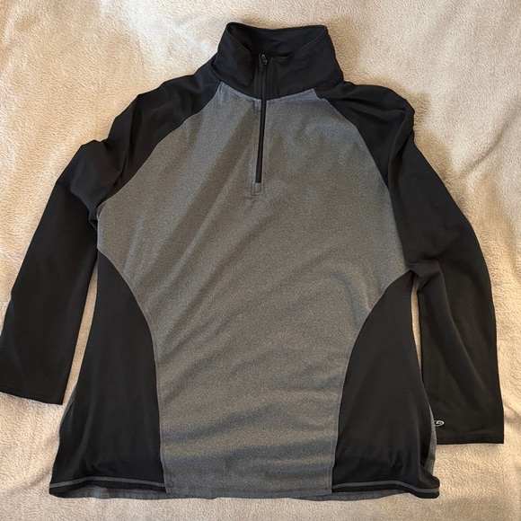 Champion Tops - Champion Black and Gray Athletic Pullover